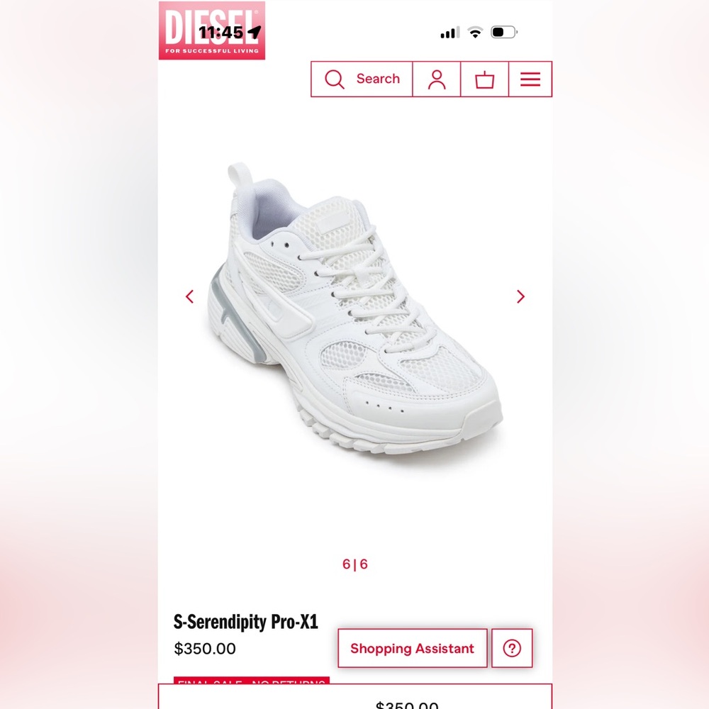 Diesel S-Serendipity Pro-X1 White Sneakers